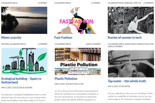 Cross border student' collaboration projects 2022 on dontwastemy.energy